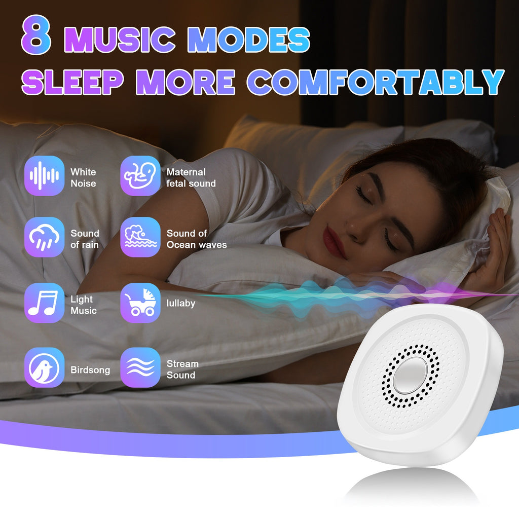 Portable White Noise Machine with Night Light