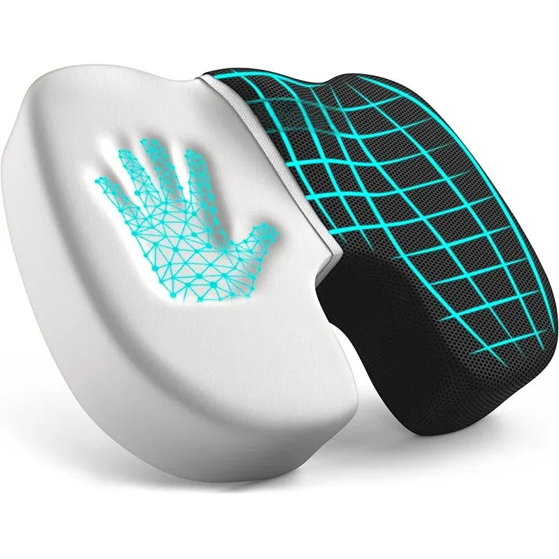 Ergonomic Coccyx Seat Cushion (Gel/Memory Foam)