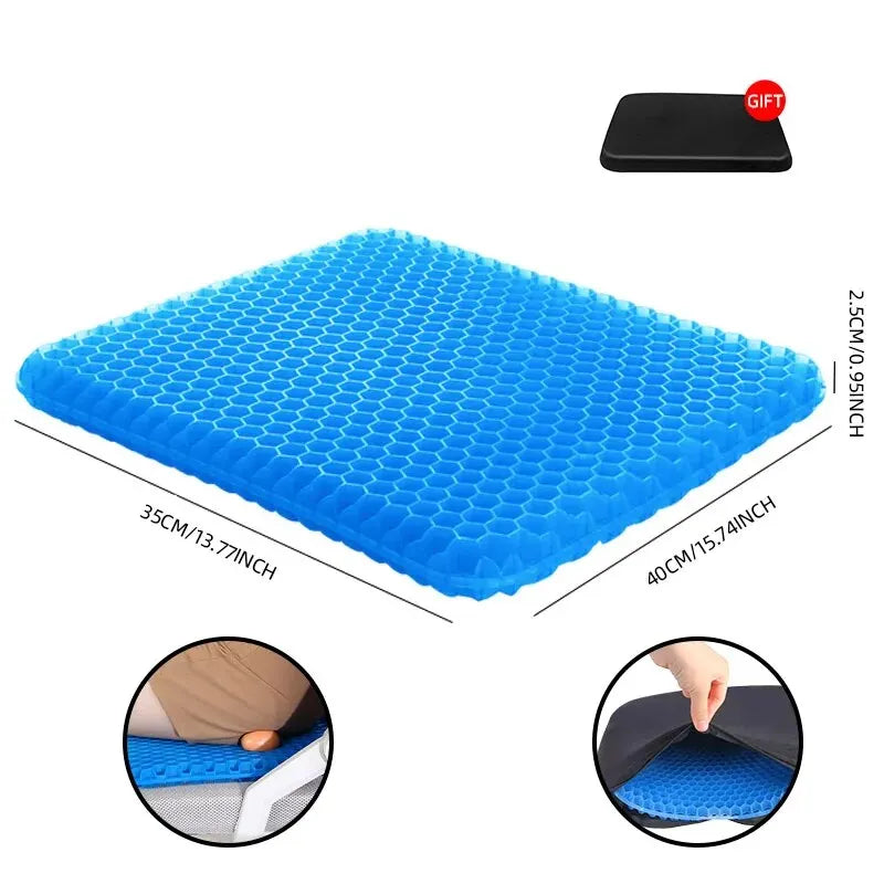 Ergonomic Coccyx Seat Cushion (Gel/Memory Foam)