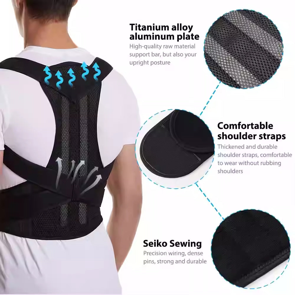magnetic posture corrector brace