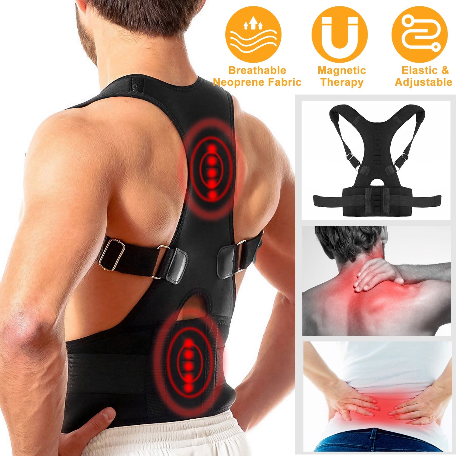Posture Corrector (Adjustable Breathable)